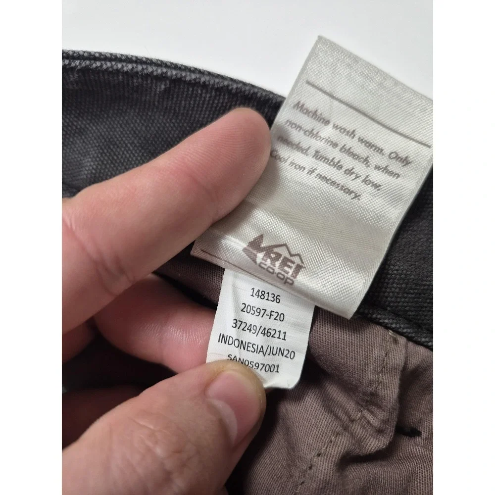 REI Co-op Women's Trailsmith Pants Utility Style Canvas Gray 14 Double Knee